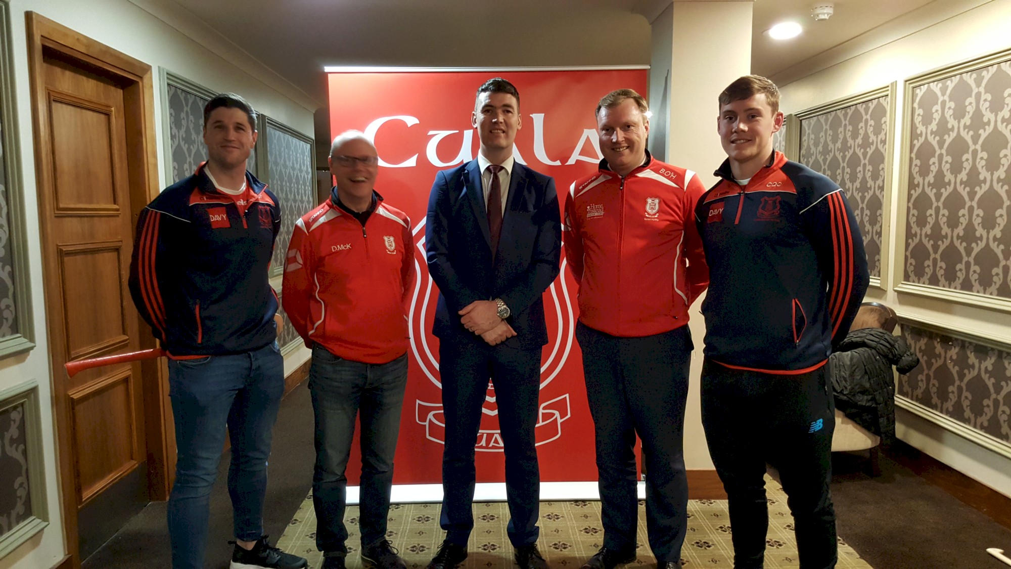 Cuala new manager David Treacy Damien McKeown Willie Maher Barry O Halloran  Con O Callaghan.jpg