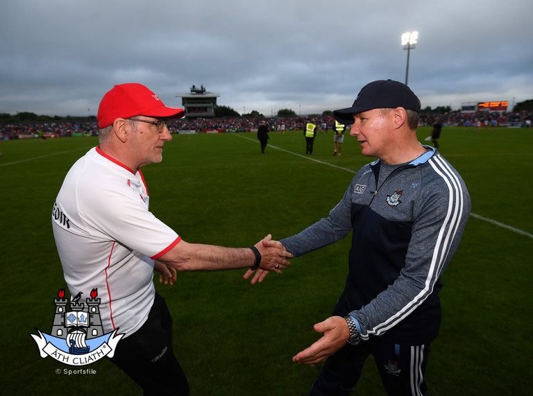 jim gavin mickey harte handshake 2018 omagh sfc .jpg