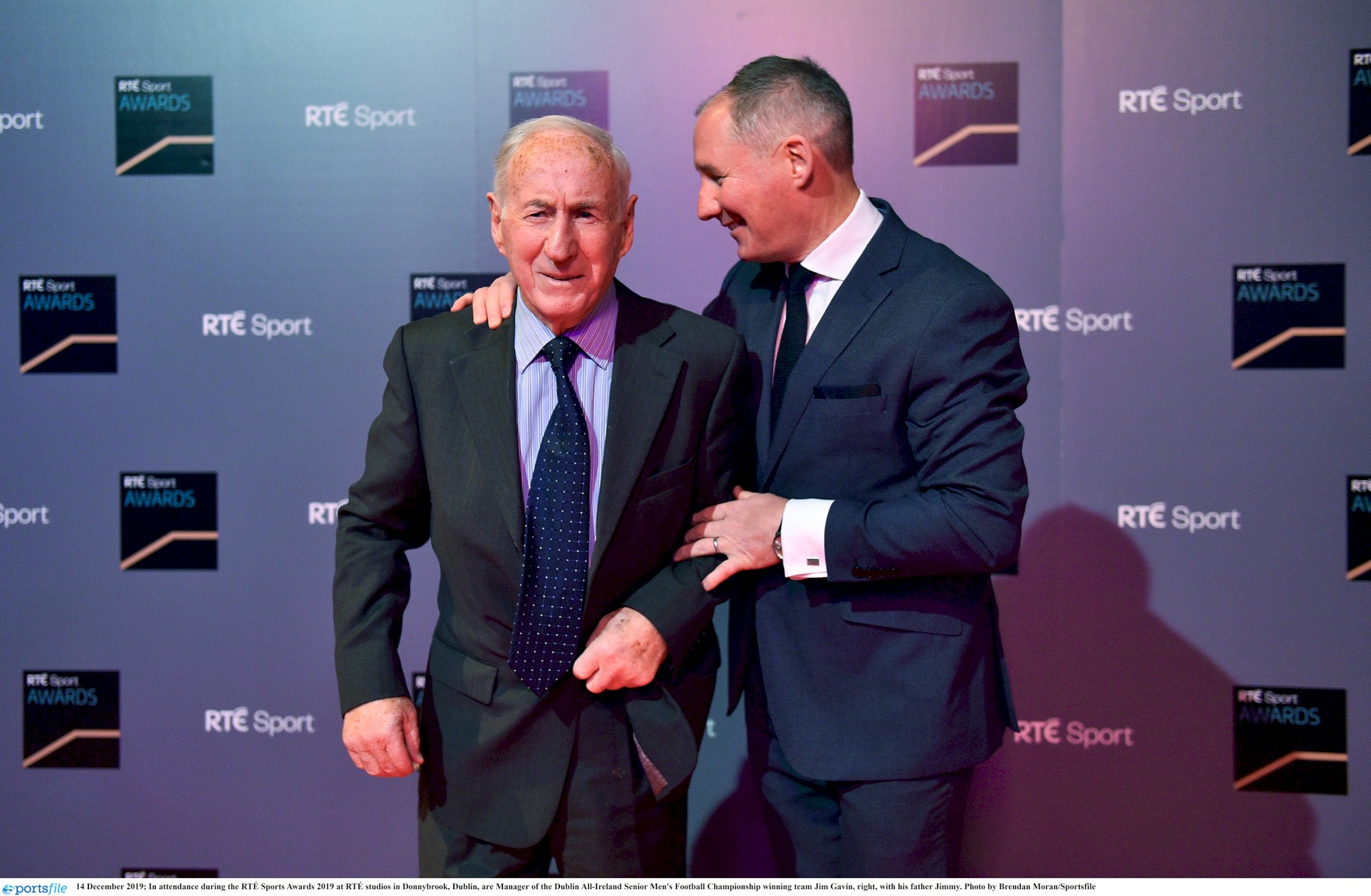 jim gavin with father 2019 rte awards.jpg