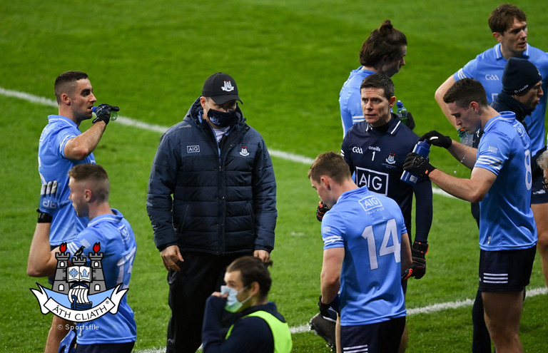 dessie farrell 2020 group pre sfc game with mask .jpg